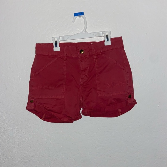Cosmic x Urban Outfitters cute burgundy cargo style shorts retro y2k bottoms - Picture 2 of 7